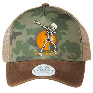 Halloween Dabbing Skeleton Legacy Tie Dye Trucker Hat