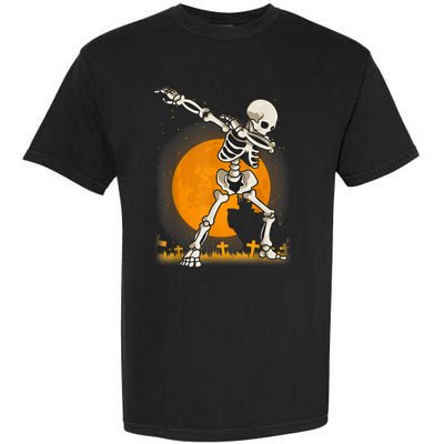 Halloween Dabbing Skeleton Garment-Dyed Heavyweight T-Shirt