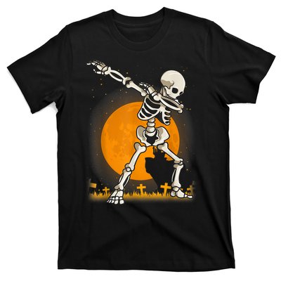 Halloween Dabbing Skeleton T-Shirt