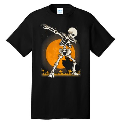 Halloween Dabbing Skeleton Tall T-Shirt