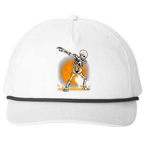 Halloween Dabbing Skeleton Snapback Five-Panel Rope Hat