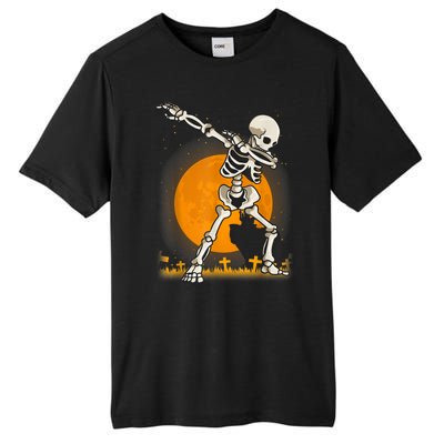 Halloween Dabbing Skeleton Tall Fusion ChromaSoft Performance T-Shirt