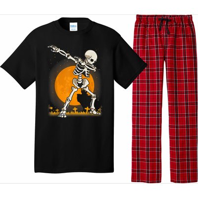 Halloween Dabbing Skeleton Pajama Set