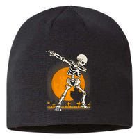 Halloween Dabbing Skeleton Sustainable Beanie