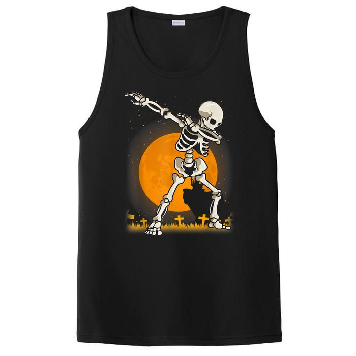 Halloween Dabbing Skeleton PosiCharge Competitor Tank