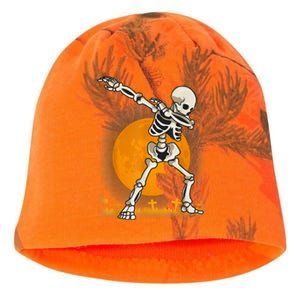 Halloween Dabbing Skeleton Kati - Camo Knit Beanie