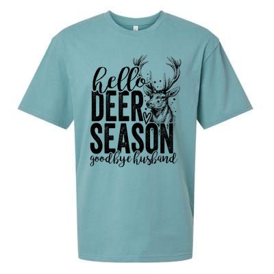 Hello Deer Season Goodbye Husband Vintage Sueded Cloud Jersey T-Shirt