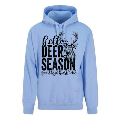 Hello Deer Season Goodbye Husband Vintage Unisex Surf Hoodie