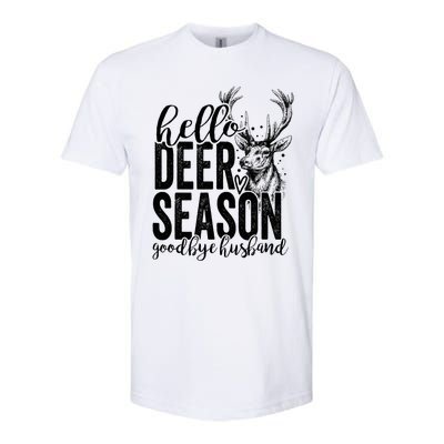 Hello Deer Season Goodbye Husband Vintage Softstyle CVC T-Shirt