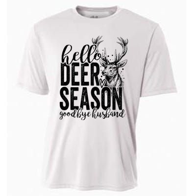 Hello Deer Season Goodbye Husband Vintage Cooling Performance Crew T-Shirt