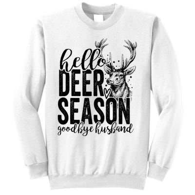 Hello Deer Season Goodbye Husband Vintage Sweatshirt