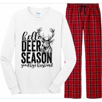 Hello Deer Season Goodbye Husband Vintage Long Sleeve Pajama Set