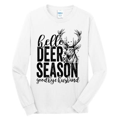 Hello Deer Season Goodbye Husband Vintage Tall Long Sleeve T-Shirt