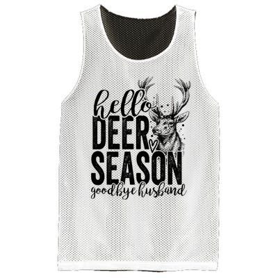 Hello Deer Season Goodbye Husband Vintage Mesh Reversible Basketball Jersey Tank