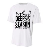 Hello Deer Season Goodbye Husband Vintage Performance Sprint T-Shirt