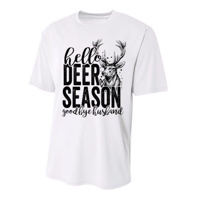 Hello Deer Season Goodbye Husband Vintage Performance Sprint T-Shirt