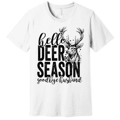 Hello Deer Season Goodbye Husband Vintage Premium T-Shirt