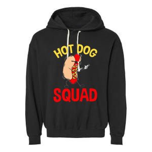 Hot Dog Squad Hot Dog Garment-Dyed Fleece Hoodie