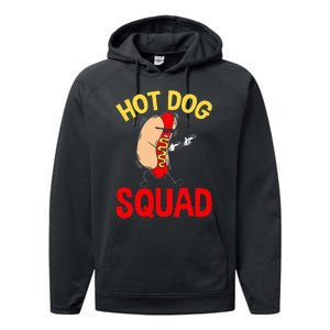 Hot Dog Squad Hot Dog Performance Fleece Hoodie