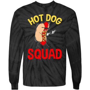 Hot Dog Squad Hot Dog Tie-Dye Long Sleeve Shirt