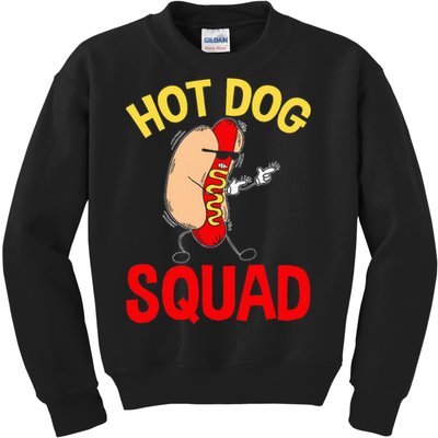 Hot Dog Squad Hot Dog Kids Sweatshirt