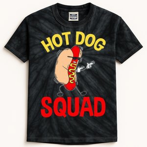 Hot Dog Squad Hot Dog Kids Tie-Dye T-Shirt