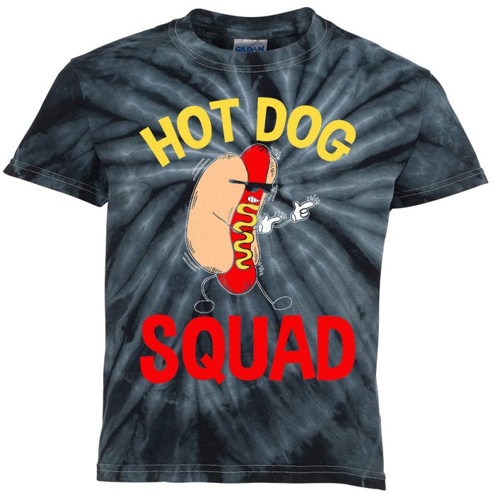 Hot Dog Squad Hot Dog Kids Tie-Dye T-Shirt