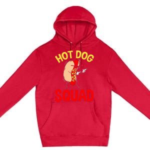 Hot Dog Squad Hot Dog Premium Pullover Hoodie