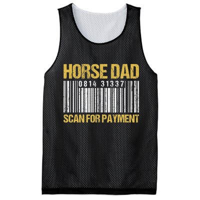 Horse Dad Scan For Payment Barcode Horse Dad Mesh Reversible Basketball Jersey Tank