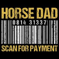 Horse Dad Scan For Payment Barcode Horse Dad Premium T-Shirt