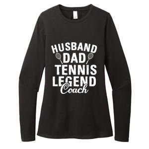 Husband Dad Tennis Legend Coach Funny Tennis Dad Cute Gift Womens CVC Long Sleeve Shirt