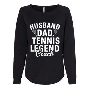 Husband Dad Tennis Legend Coach Funny Tennis Dad Cute Gift Womens California Wash Sweatshirt