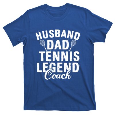 Husband Dad Tennis Legend Coach Funny Tennis Dad Cute Gift T-Shirt