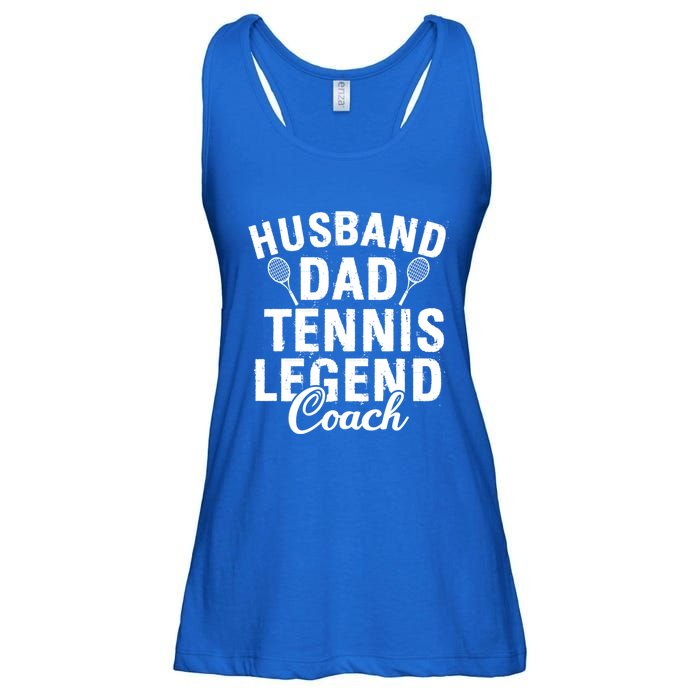 Husband Dad Tennis Legend Coach Funny Tennis Dad Cute Gift Ladies Essential Flowy Tank