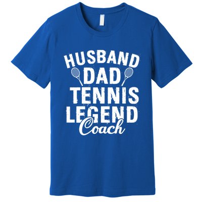 Husband Dad Tennis Legend Coach Funny Tennis Dad Cute Gift Premium T-Shirt