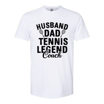 Husband Dad Tennis Legend Coach Funny Tennis Dad Cute Gift Softstyle CVC T-Shirt