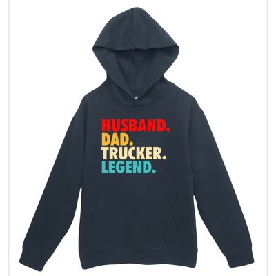 Husband Dad Trucker Legend Urban Pullover Hoodie