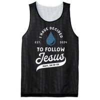 Have Decided To Follow Jesus Baptism Baptized Christian 2024 Mesh Reversible Basketball Jersey Tank