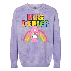 Hug Dealer Teddy Bear Rainbow Colorblast Crewneck Sweatshirt