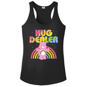 Hug Dealer Teddy Bear Rainbow Ladies PosiCharge Competitor Racerback Tank