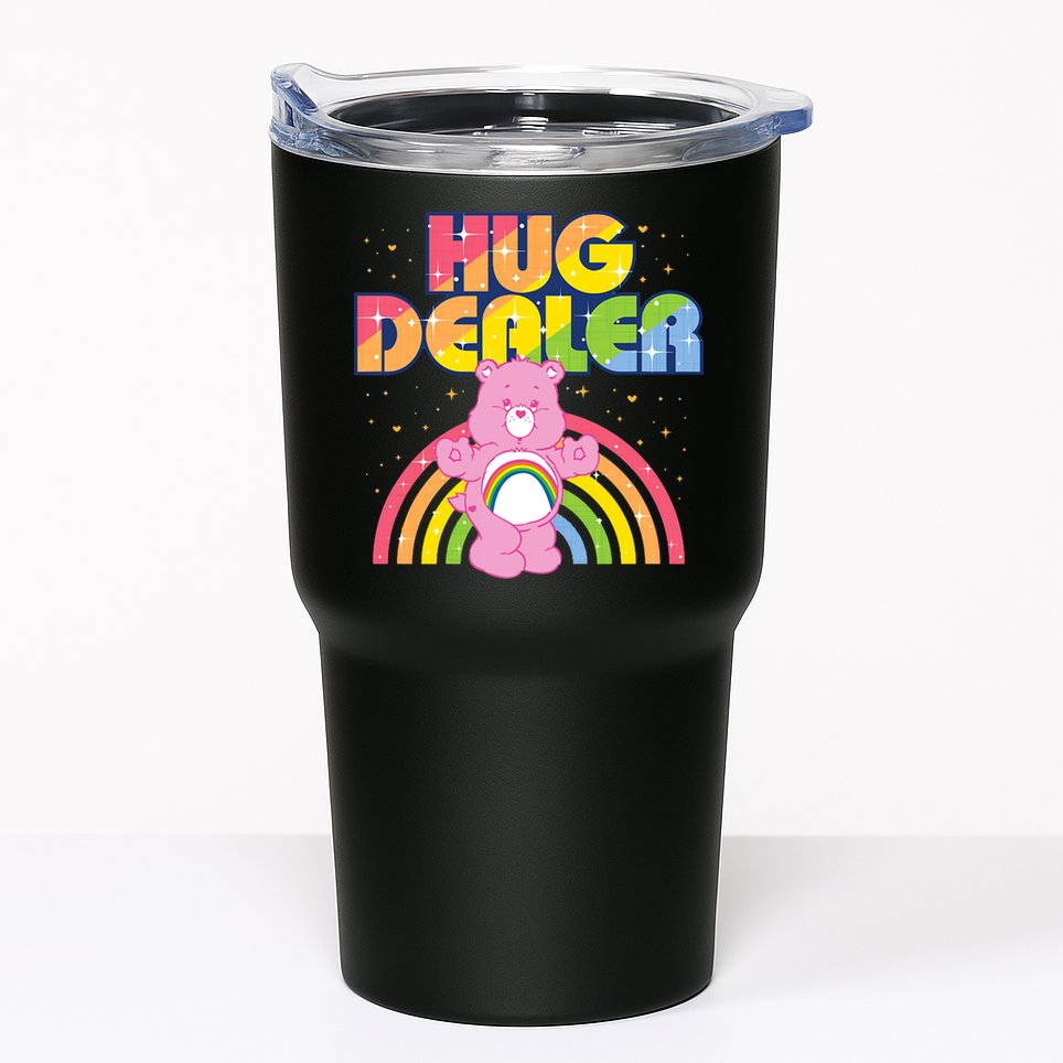 Hug Dealer Teddy Bear Rainbow Tumbler