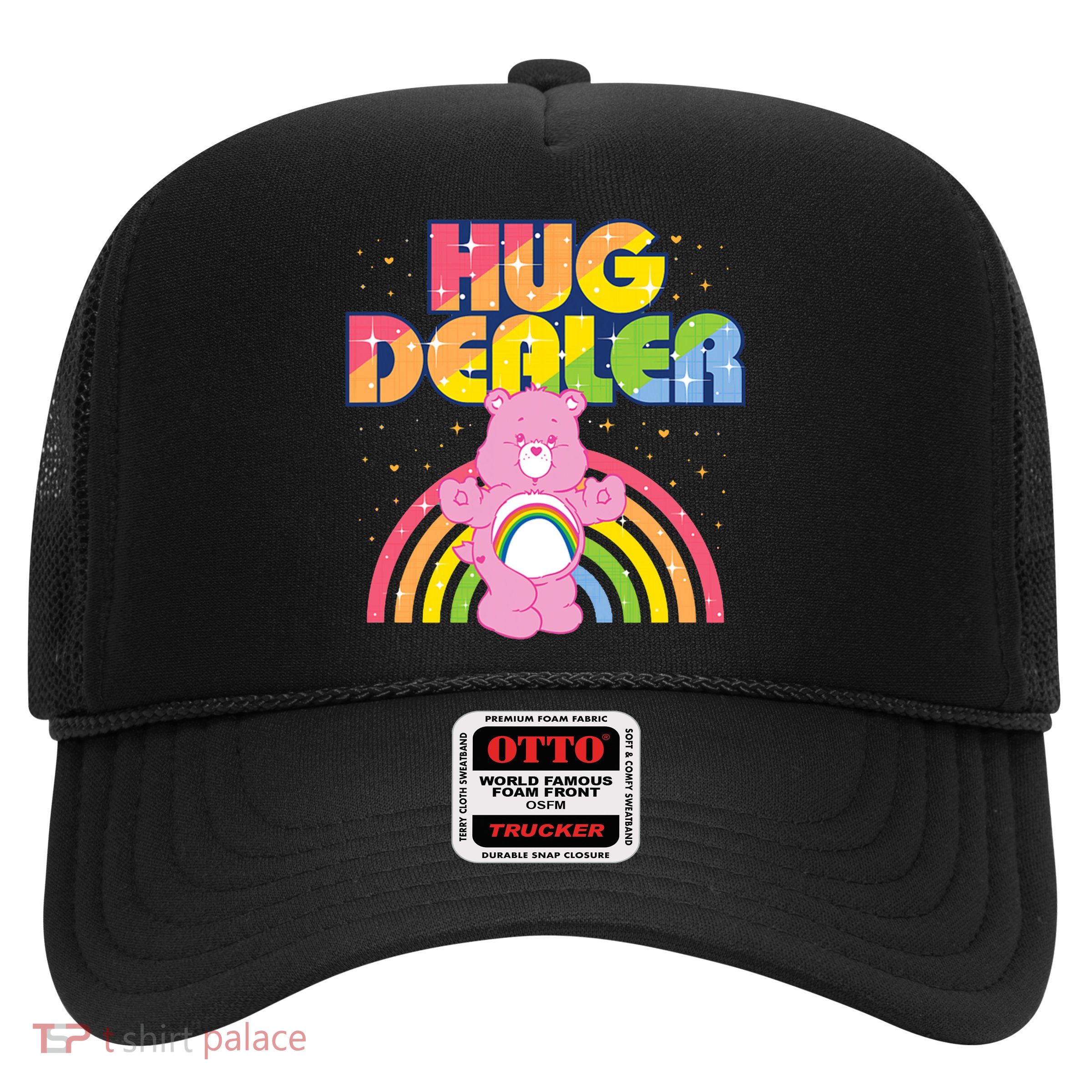 Hug Dealer Teddy Bear Rainbow Trucker Hat