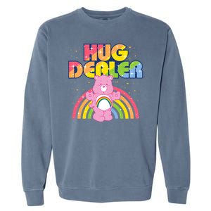 Hug Dealer Teddy Bear Rainbow Garment-Dyed Sweatshirt