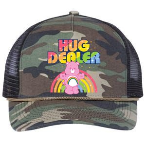 Hug Dealer Teddy Bear Rainbow Retro Rope Trucker Hat Cap