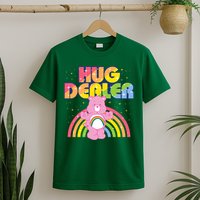Hug Dealer Teddy Bear Rainbow T-Shirt