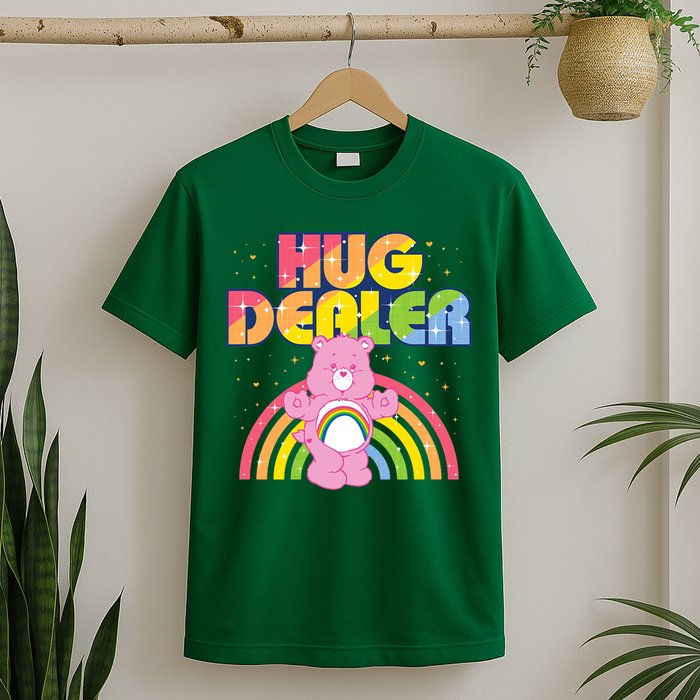 Hug Dealer Teddy Bear Rainbow T-Shirt