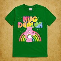 Hug Dealer Teddy Bear Rainbow T-Shirt