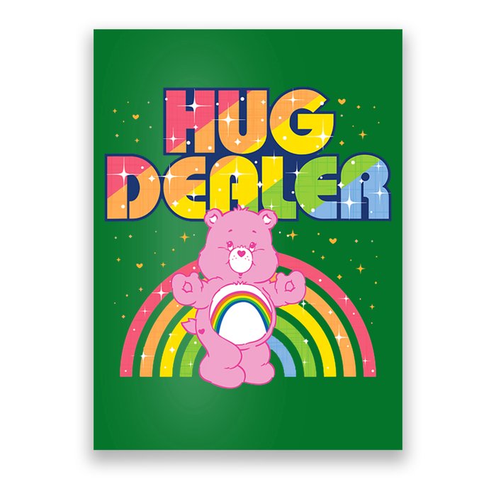 Hug Dealer Teddy Bear Rainbow Poster
