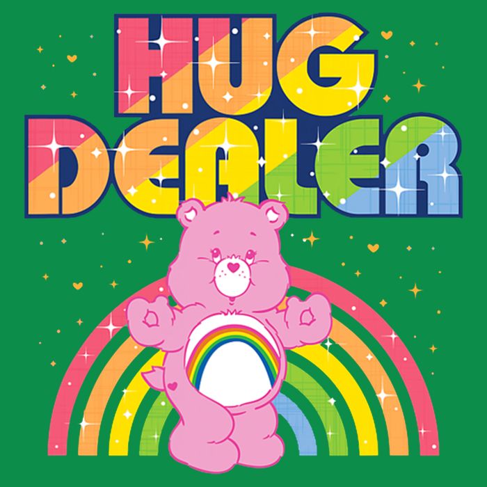 Hug Dealer Teddy Bear Rainbow Poster