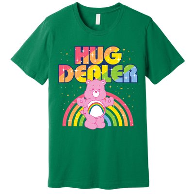 Hug Dealer Teddy Bear Rainbow Premium T-Shirt